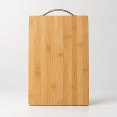 Tabla de Picar de Bambú con Asa Metálica 20x30 cm | Corta, Sirve y Cuelga