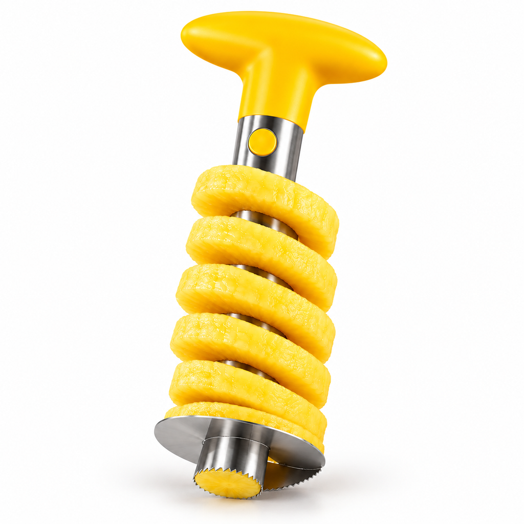 Cortador de Piña de Acero Inoxidable | Pela y Corta en Espiral en Segundos