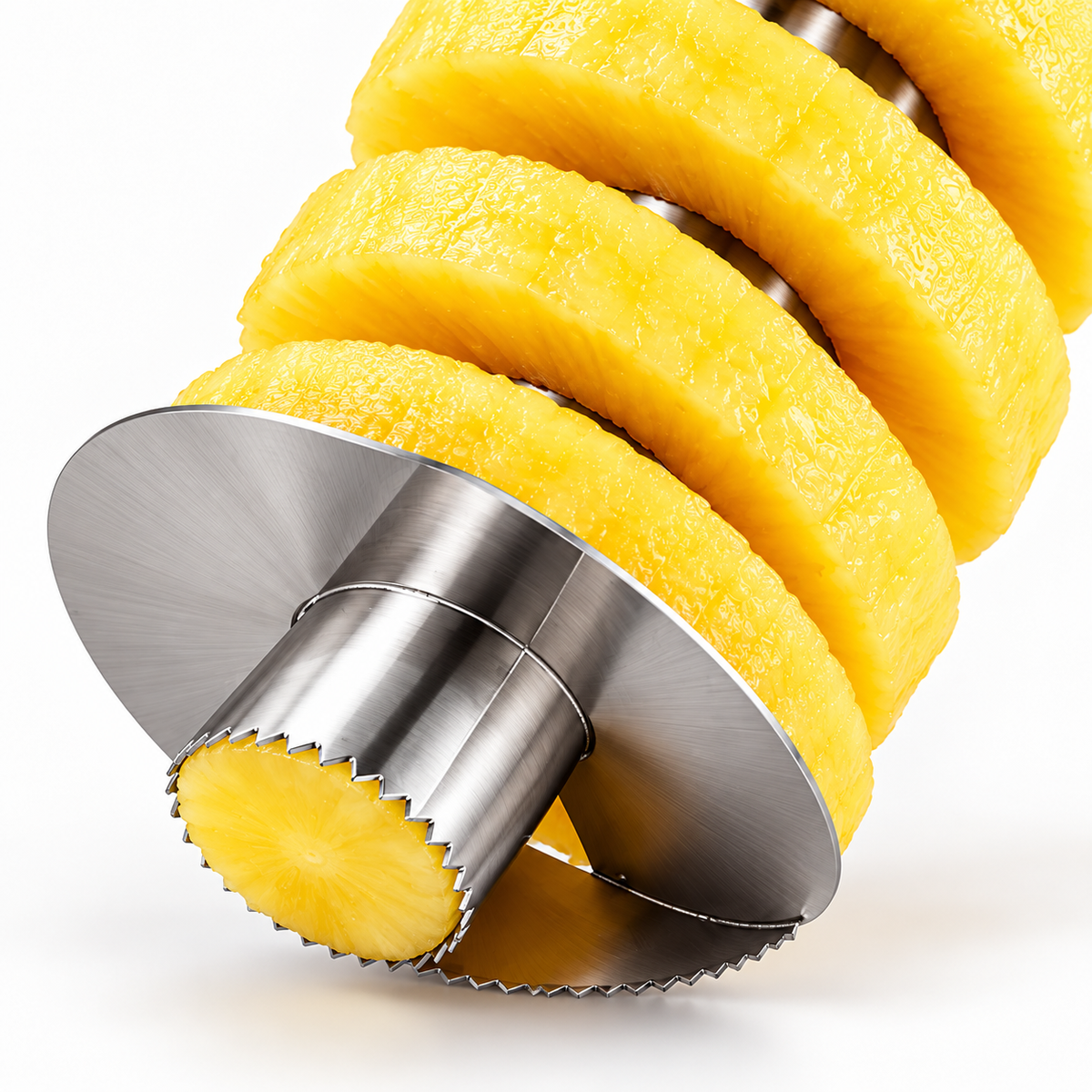 Cortador de Piña de Acero Inoxidable | Pela y Corta en Espiral en Segundos